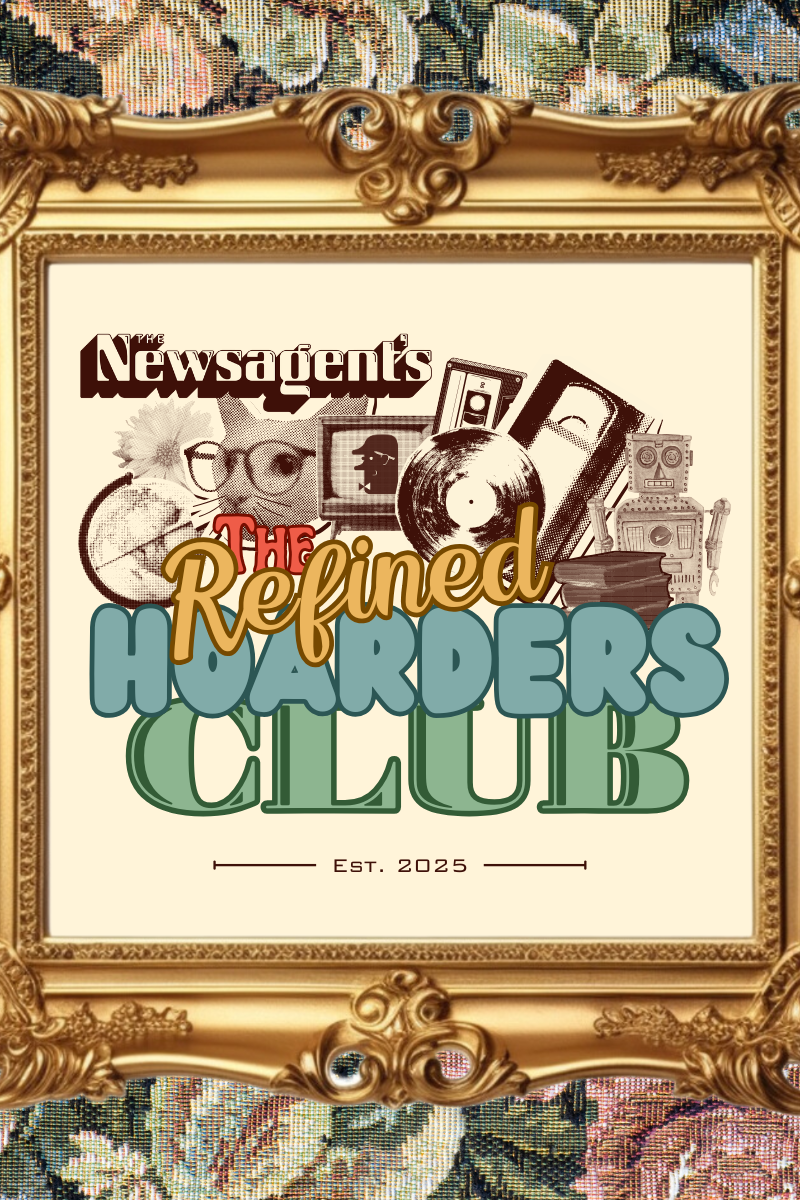 Decorative poster for 'The Refined Harders Club' with vintage-style design elements.